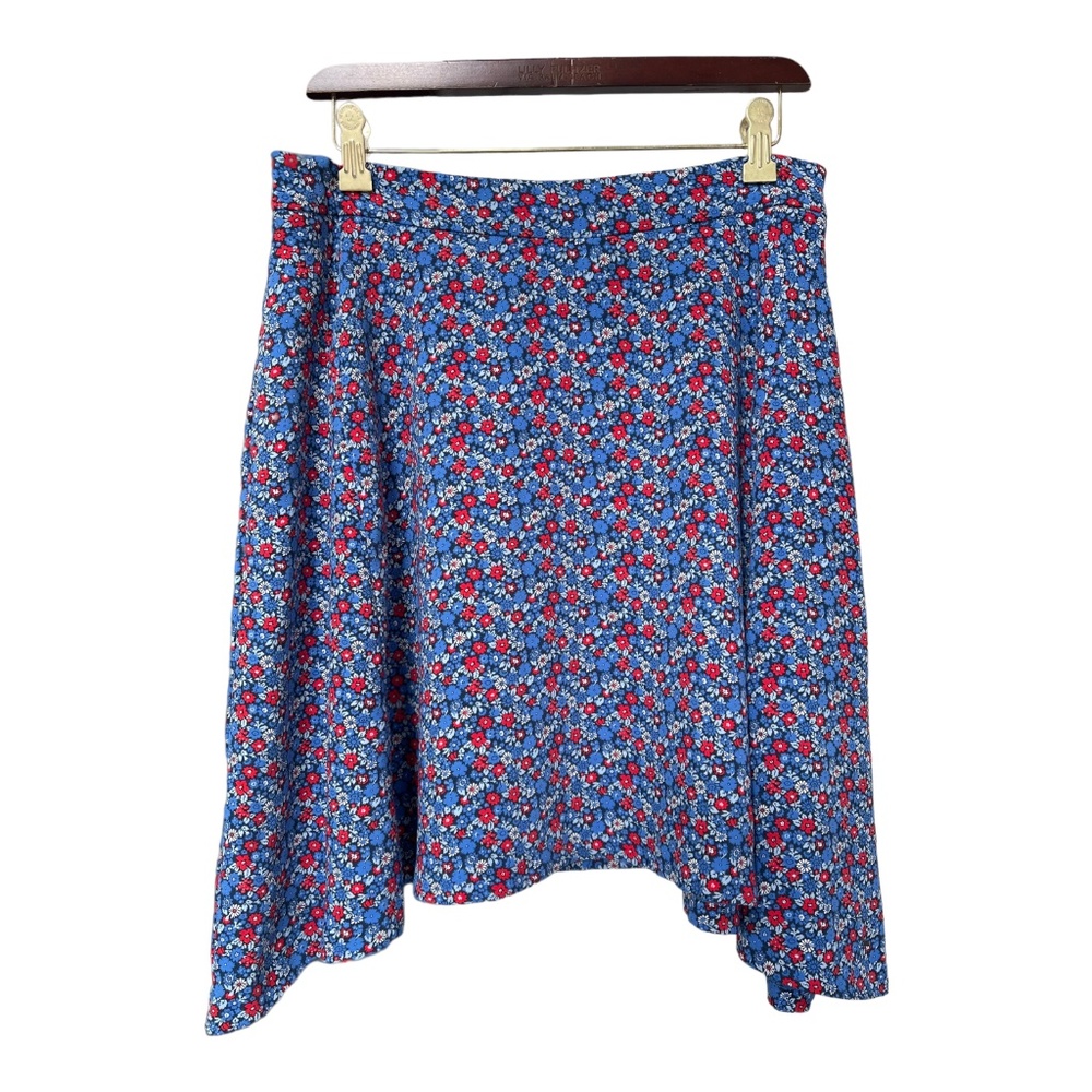 Tommy Hilfiger Multicolor Floral Print A-Line Skirt Women's Size 6 Flare - Picture 1 of 14